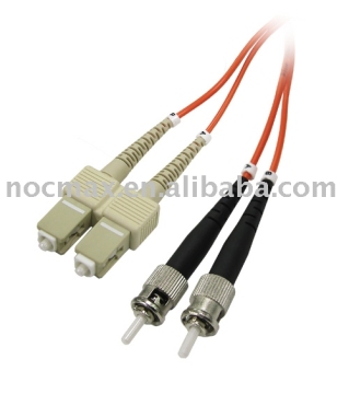 SC/PC-ST/PC MM Duplex Fiber Optic Jumper Cable