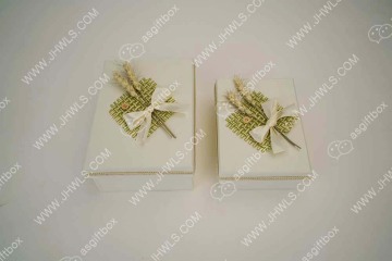 Butterfly-knotted Corn Flower Gift Box