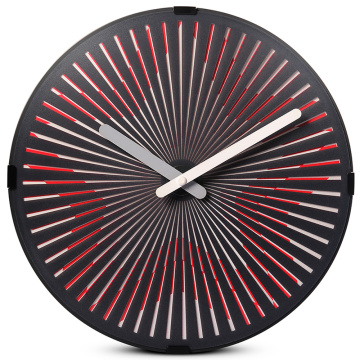 Red Star Motion Wanduhr