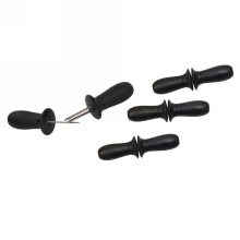 Stainless Steel Corn Cob Holder With Plastic Handle