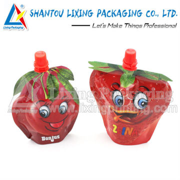 LIXING PACKAGING multicolor printed spout pouch, multicolor printed spout bag, multicolor printed pouch with spout