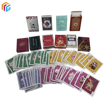 Customized Logo Waterproof PVC Poker Playing Cards for Advertising