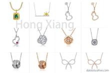 Design simple bow necklace flower necklace