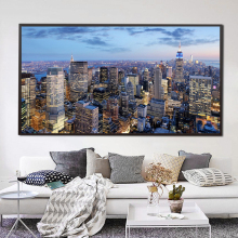 New York City At Night View Canvas Prints