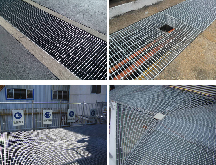 High strength walkway steel bar grating for stairs