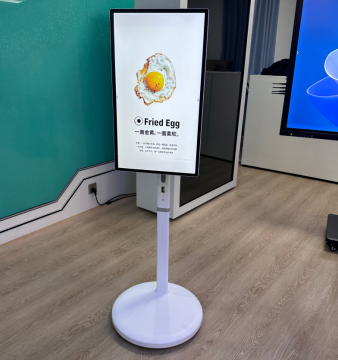 Rotary Mobile LCD Stand for Digital Art Gallery