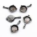 New Arrival Simulated Iron Pan Mini Resin Cabochon Handmade Craftwork Decor Kitchen Fridge Ornaments Beads Slime