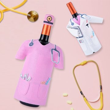 Luxury felt wine bottle bag
