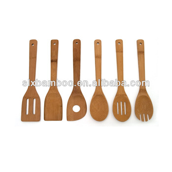 restaurant bamboo serving spoons set wholesale