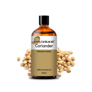 Huile essentielle de graines de coriandre biologique de qualité alimentaire Huile essentielle de coriandre en gros