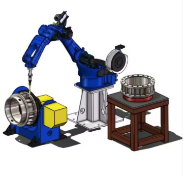 Automatic Welding Robot Arm with Rotary Positioner