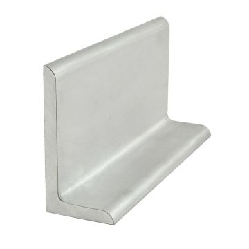 Standard extruded aluminum angle profile