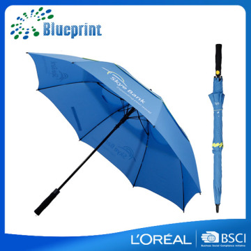 Fashion automatic windproof vented promotional golf umbrellas