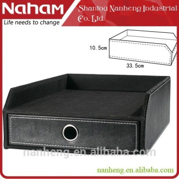 NAHAM Office PVC Leather File Drawer Tray Drawer