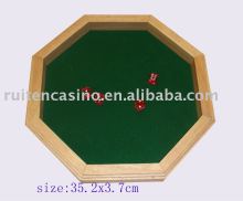 Wood dice tray,dice boat,craps tray,poker dice,craps table,dice cup,dice game