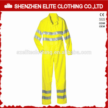 Customise Men Cotton Flourescent Yellow Coverall Work Uniform