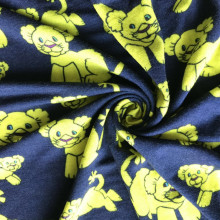 Bamboo print elastane knitting jersey