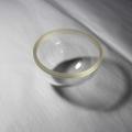 Lentille de dôme hémisphérique de verre de silice fusionné