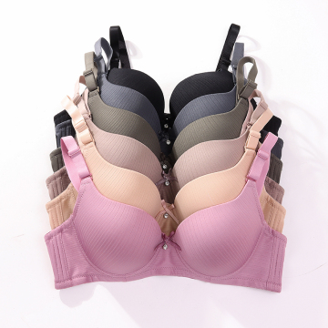 SCALEN Guangzhou Wholesale: 36-42 B Cup Plastic Underwire Bra for Women