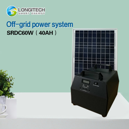 off-Grid Home Solar Power System Solar Energy System Househoud Power System 60W/40ah DC Lithium