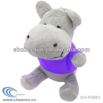 Small plush hippo toy Baby toy plush hippo