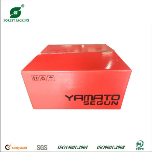 GLOSSY RED CORRUGATED PACKAGING BOX (FP600163)