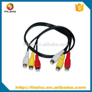 1.5m 3RCA to 3RCA AV Cable male to male Audio&Vedio cable