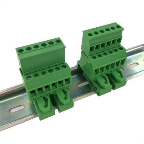 Din rail mounted type Vertical Pluggable terminal block