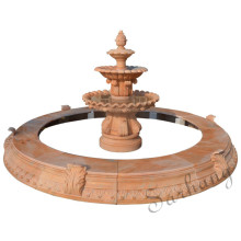 Sunset Red Marble  Water Fountain for  Square /Park