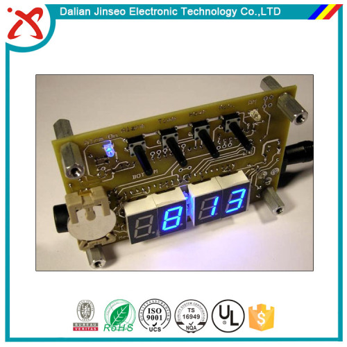 Electronic digital alarm clock PCB circuit board