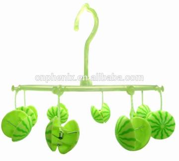 Cloth hanger with watermelon peg