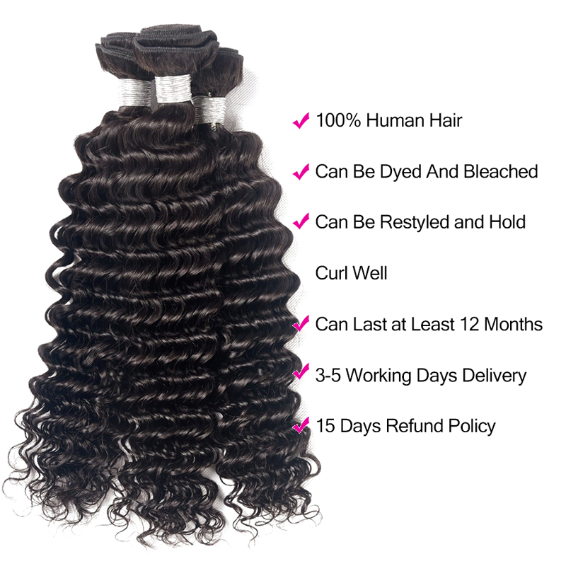 Virgin Cuticle Aligned Hair,Wholesale Virgin Human Hair Weave Bundle Vendor,high-quality Virgin Brazilian deep wave Hair Bundles