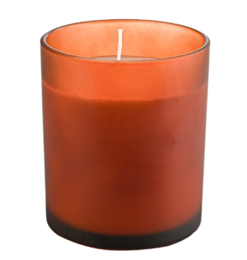 round 330ml amber glass candle holder candle jar