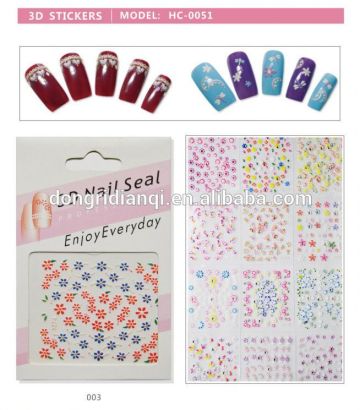 3D design nail art sticker