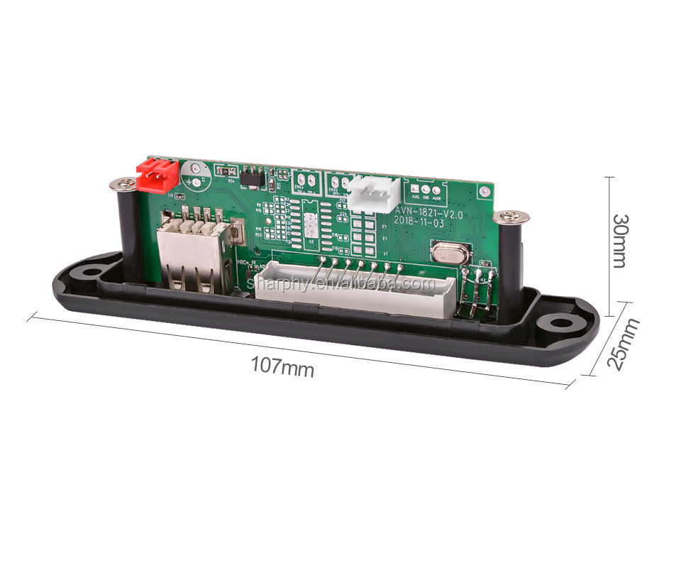 Bluet MP3 Decoder Bluet  Audio Decoder Board Support AUX USB TF Card Remote Decoding Car Accessories