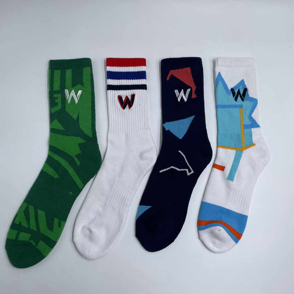 Custom Labeled Cotton Athletic Socks