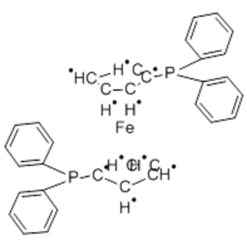 1,1&#39;-Bis (diphenylphosphino) ferrocen CAS 12150-46-8