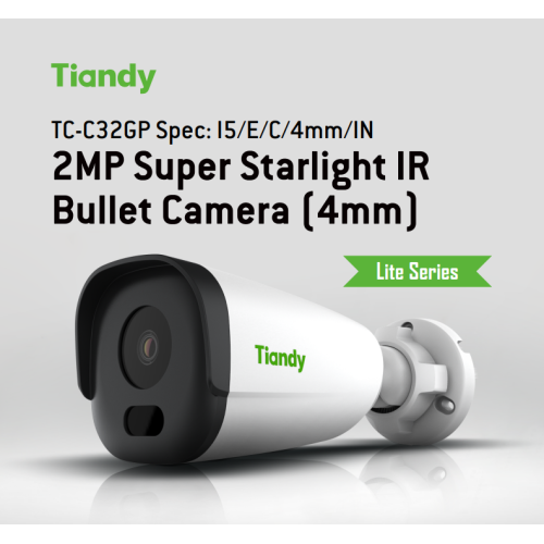 Camera hồng ngoại siêu sao 2MP Tiandy TC-C32GPIN