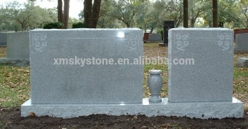 double straight headstone