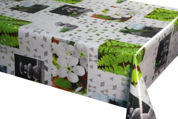 Pvc Printed fitted table covers Jute