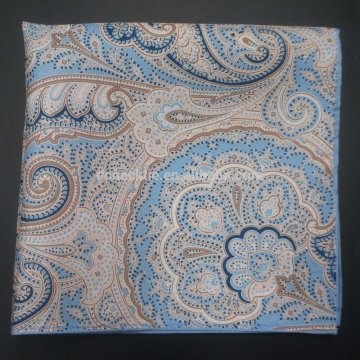 handkerchief for men paisley design handmade rolling way