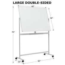 aluminum frame mobile double sided magnetic whiteBoard