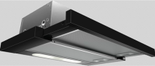 Black Telescopic Hood Extractor 60cm