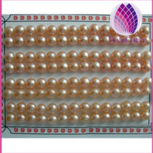 Wholesale Cultured Freshwater Pearls Half-drilled Button Pearl Peach Color