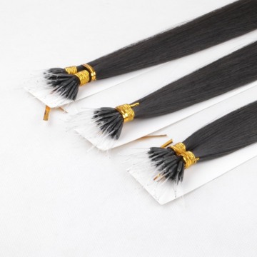 Remy quality Nano Ring Soft Plastic stick tip keratin hair extension