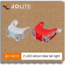 Colorful silicone led bike tail light Flexible Instal on bike as bike rear light