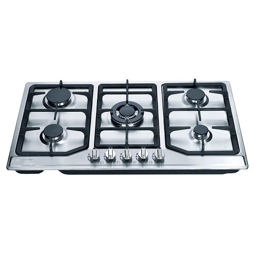 5 Ring Gas Hob Stainless Steel Stove Top