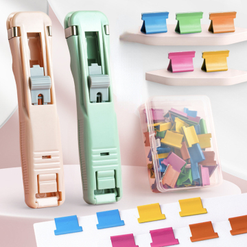 Transparent Mini Manual Stapler Plastic Stationery Stapler