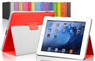 Vibration Proof Orange PU  Leather Tablet Case For Android