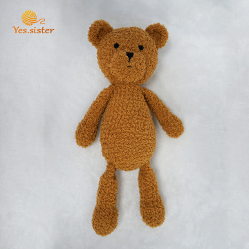 Fabrik handgemachte Baby Häkelspielzeug Brown Teddybär